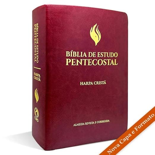 Bíblia de Estudo Pentecostal — Média Luxo com Harpa Cristã