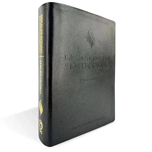 Bíblia de Estudo Pentecostal — Grande Luxo, Couro Legítimo