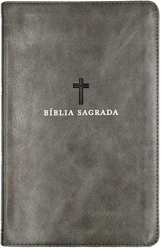 Bíblia Sagrada ACF Letra Grande — Capa Luxo Cinza